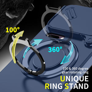 เคสขาตั้งมีห่วงหมุนได้สำหรับ Xiaomi 17 PRO MAX 15T 14T Pro ฝาปิดกล้องแบบสไลด์เคสโทรศัพท์กันกระแทกเกรด MIL - Product Image 4