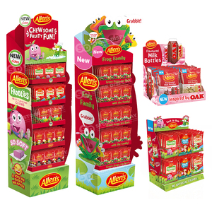 Suporte de Exibição de Papelão Personalizado para Ponto de Venda, Bandeja de Papelão Corrugado para Supermercado, Suporte para Bebidas - Product Image 4
