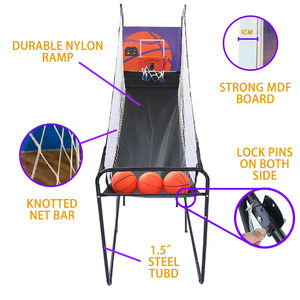 Juego de sala de arcade para interior de <span class=keywords><strong>baloncesto</strong></span> de un solo aro con LED electrónico Digital Basket Ball Shot Scoreboard & Play - Product Image 2