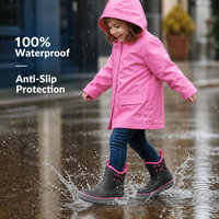 Bottes de pluie en caoutchouc pour femmes, protection contre toutes les intempéries, chaussures imperméables durables, antidérapantes, chaussures de jardin pour femmes