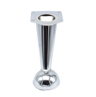 Pieds d'armoires de cuisine en métal chromé 130mm en chrome moderne en gros pour le remplacement