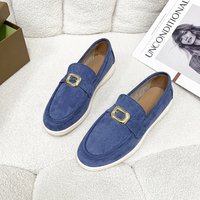 Chaussures plates pour femmes, nouvelle tendance printemps automne, mocassins en daim à plateforme, chaussures décontractées pour femmes, chaussures de marche antidérapantes, Chaussure Femme
