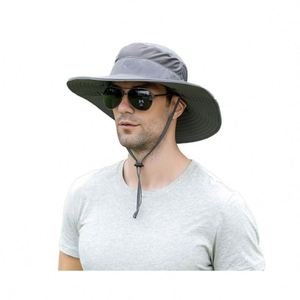 Quick Dry Nylon <b>Mens</b> Outdoor <b>Sun</b> With Face Neck Flap Uv Protection Wide Brim Fishing <b>Hat</b> Tiene for Hiking Safari Upf 50+ - Product Image 1