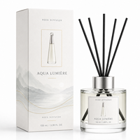 Ensemble diffuseur de parfum liquide personnalisé 150 ml, étiquette privée, coffret cadeau parfum d'ambiance, bouteille en verre vide écologique