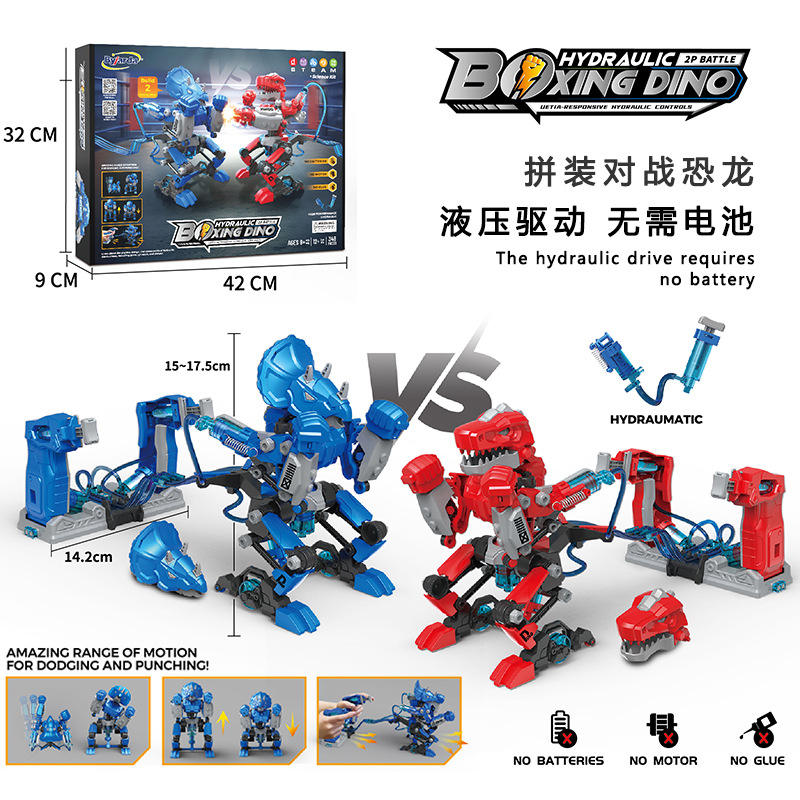 Dinosaures de boxe hydraulique