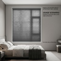 Tissu pour stores alvéolaires semi-occultants gris foncé de 25 mm, en non-tissé spunlace imperméable, sur mesure