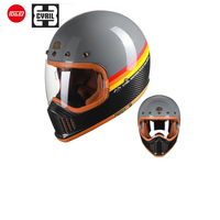 Casque de moto rétro intégral certifié 3C, marque GSB, en plastique PP, vente en gros