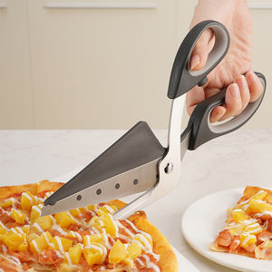 TOALLWIN Outils de pâtisserie très vendus, <span class=keywords><strong>ciseaux</strong></span> à <span class=keywords><strong>pizza</strong></span> multifonctionnels amovibles <span class=keywords><strong>2</strong></span> <span class=keywords><strong>en</strong></span> <span class=keywords><strong>1</strong></span> <span class=keywords><strong>en</strong></span> acier inoxydable, spatule-<span class=keywords><strong>ciseaux</strong></span> - Product Image 1