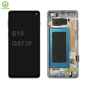 Original 6.1'' LCD Display For SAMSUNG Galaxy S10 G973 G973F SM-G973F/DS SM-G973U Lcd Display Touch Screen Digitizer Assembly