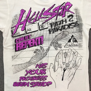 Camiseta Personalizada con Estampado DTG para Hombre, Alta Calidad, 100% Algodón, Estilo Hip Hop, Hombros Caídos, Corte Holgado - Product Image 4