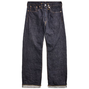 Fabricant de jeans en denim sur mesure OEM, jeans baggy style japonais en denim brut non lavé avec lisière, vente en gros, usine de denim selvedge lourd - Product Image 2