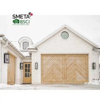 Andexin Extra Deep Solid Wood Garage Door with Aluminum Core Support