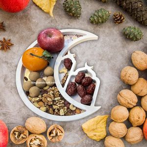 Plateau de service flexible en bois et nacre, style bohème, Ramadan Eid Mubarak |   Plateau décoratif fait main en nacre pour boissons - Product Image 1