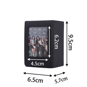 Récipient de rangement en cuir pu 2x3 support organisateur photo pour <span class=keywords><strong>polaroid</strong></span> fujifilm <span class=keywords><strong>instax</strong></span> mini12 11 9 8 evo film instantané - Product Image 4