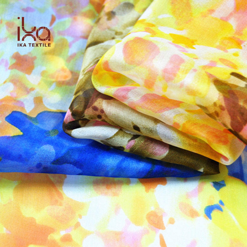 Chiffon Floral Printed Fabric