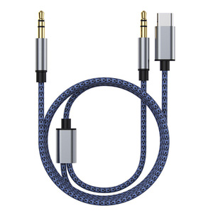 Bán Buôn Tùy Chỉnh 3in1 2in1 3.5Mm Nam Để 3.5Mm/USB A/USB Loại C/8Pin Nam AUX Cáp Âm Thanh Cho <span class=keywords><strong>Apple</strong></span> Android Âm Thanh Xe Hơi Tai Nghe - Product Image 2