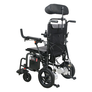 OEM Maßgefertigter Faltbarer Elektrorollstuhl 180W Motor 6"/12" Wabenreifen für Senioren Reisen Menschen mit Behinderung - Product Image 4