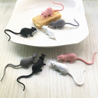 Mini Modèle Réaliste de Raton Dernier Cri, Jouet Farceur en Plastique, Souris Simulée, Accessoire de Décoration Amusant pour Fête d'Halloween