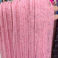 2mm Naturel Rose Quartz Lâche En Gros DIY Pierres Précieuses Rose À Facettes Cube Perles