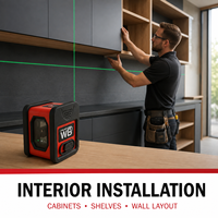 Mini niveau laser 2 lignes autonivelant, niveau laser croisé portable, outil de mesure pour la construction, vente en gros directe usine