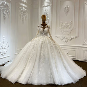 ชุดเดรสงานแต่งงานสำหรับผู้หญิงชุดเดรสยาวประดับเลื่อมลูกปัดทรงยาวหรูหรา LSCJ11จาก Jancember - Product Image 3