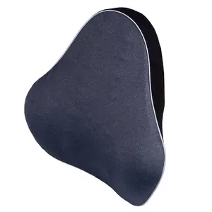 Foldable Bus Driver Waist Cushion Backrest Floor Wheelchair Pure Memory Foam Lumbar Support Chair Back Cushion For Pain Relief