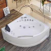 Baignoire hydro spa moderne autoportante en acrylique pour 1 personne avec tablier facile pour salle de bain dans les appartements Offre Spéciale