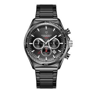 Montre-bracelet à quartz pour homme de haute qualité OEM ODM, multifonctionnelle, étanche, montre de sport, logo personnalisé, boîtier en alliage de 22 mm, verre - Product Image 2