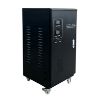 Stabilisateur de tension SVC en cuivre de qualité industrielle 30 KVA avec contrôle de servomoteur, affichage LCD AVR, sortie 220 V, 50/60 Hz, monophasé