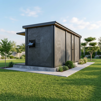 Abri en blocs de pierre écologique, imperméable et durable pour garage et usage extérieur, surface polie, conception robuste
