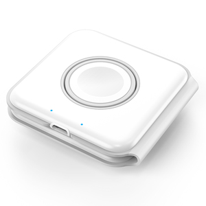 <span class=keywords><strong>Chargeur</strong></span> <span class=keywords><strong>sans</strong></span> <span class=keywords><strong>fil</strong></span> magnétique double pliable carré 2 en 1, 15 W, <span class=keywords><strong>rapide</strong></span>, portable, fin, pour voyage, pour Apple Watch et iPhone - Product Image 4
