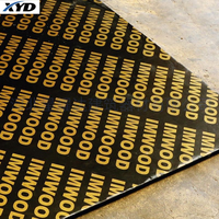 Precio de Fábrica al por Mayor, Tablero Fenólico para Encofrado de Construcción de 1220x2440mm y 18mm, Contrachapado Marino con Revestimiento de Película Negra