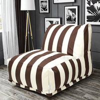 Chaise longue à rayures verticales modernes Hotsale pour l'extérieur Style chinois canapé-lit tissu d'ameublement