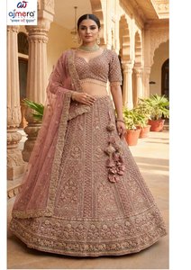 Lehenga de mariée moderne et élégant pour femmes, tenue de fête indienne brodée, séchage rapide, réversible, robe de créateur - Product Image 4
