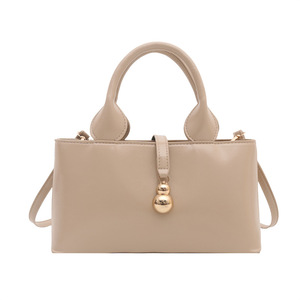 Large-capacity Women's Commuting Casual Tote Bag with Zipper Closure Two <b>Shoulder</b> <b>Straps</b> Soft Surface Solid Color - Product Image 6