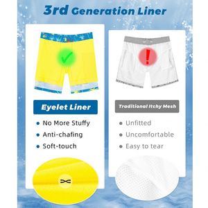 Shorts de Baño y Trajes de Baño 2 en 1 para Hombre, con Estampado de Leopardo, Elásticos en 4 Direcciones, con Logotipo Personalizado al por Mayor - Product Image 4