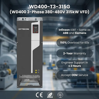 Variador de Frecuencia Variable (VFD) Trifásico HYTECON WD400-T3-315G 315kW 425HP 380V, Control Vectorial sin Sensores, para Bombas de Minería a Gran Escala de Precisión