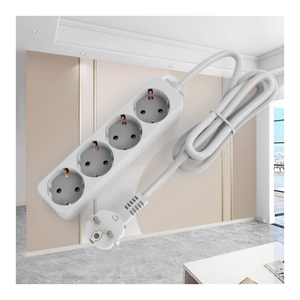 Regleta de Enchufes Eléctrica Europea con 4 Tomas de Corriente, Cable de Alimentación de 1.5/3/5 Metros y Enchufe - Product Image 2