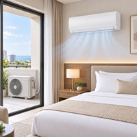 Climatiseur Inverter OEM Stable 9000 BTU 1 CV R410 CE A++ WIFI Pièces Détachées Split AC220V 50Hz pour Projet de Chambre d'Hôtel