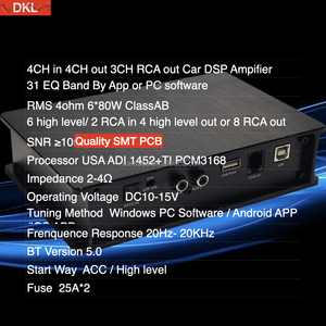 31 EQ Car Stereo <strong>Android</strong> Amplifier with <strong>Equalizers</strong> App Adjust 4 in 4 Out 6CH RCA Out Class AB Car DSP Amplifier - Product Image 3