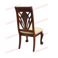 Ensemble de salle à manger de style classique américain pour petit espace, table à manger rectangulaire en bois massif avec 6 chaises en bois