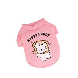 Sweat-shirt à col rond pour chiot, motif dessin animé mignon, doublure polaire, pour chats et chiens, été, hiver, printemps, automne, vêtements pour animaux de compagnie en Polyester - Product Image 5