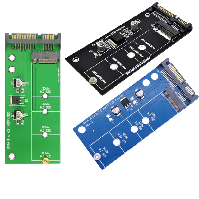 B Key / B & M Key M.2 NGFF SSD Converter Adapter SATA M.2 NGFF SSD to Sata 3 Expansion Card Riser M2 to SATA Adapter