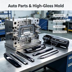 Service de moulage par injection de pièces automobiles en plastique haute brillance sur mesure avec finition miroir et fabrication OEM - Product Image 2