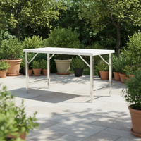 Table pliante en acier inoxydable sur mesure, conçue pour une utilisation intensive, avec des charnières renforcées et un mécanisme de verrouillage fluide