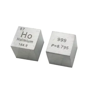 Holmium المعادن 10 مللي متر الكثافة مكعب 99.9% النقي