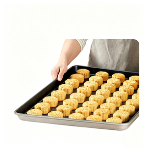 High Temperature Resistant Non-stick Coating 60x40cm Aluminum Commercial Baking <b>Tray</b> <b>Large</b> Rectangular Oven Baking Pan - Product Image 1