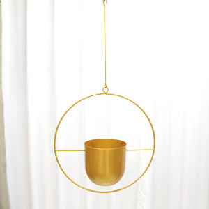 Professional Cheap <b>Pots</b> for Round Hanging Plants Indoor Metal Garden <b>Succulent</b> Planters Outdoor Flower Iron Planter - Product Image 2