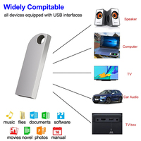 Flashdisk Mini Metal USB Laris Manis 4GB 8GB 16GB 32GB 64GB 128GB Penyimpanan Data Thumb Drive USB 2.0 Flash Drive Pen Drive
