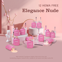FZANEST Hema gratuit coloré néon gelée logo personnalisé joli coeur Gel Base couche de finition décoller Uv Gel vernis à ongles ensemble vernis bouteille